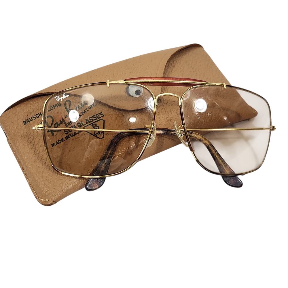 VTG RAY-Ban BAUSCH & LOMB OUTDOORSMAN EXPLORER AVIATOR SUNGLASSES 62 - 14mm USA